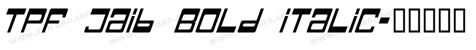 TPF Jaib Bold Italic字体转换